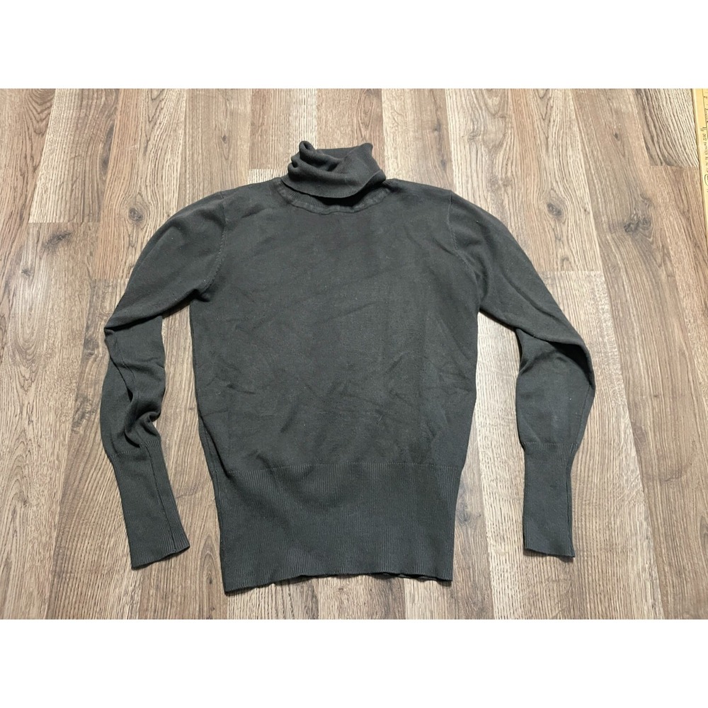 Doublju Sweater, Women's Size Medium, Green, Turtleneck, Pullover